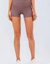 Slim Fit Wide Waistband Sports Shorts