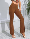 Exposed Seam High Waist Bootcut Pants