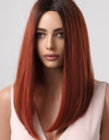 13*2" Full-Machine Wigs Synthetic Mid-Length Straight 27"