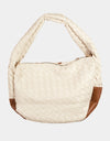 Fame Tassel Detail Weave Semi Circle Bag