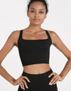 Crisscross Open Back Cropped Sports Cami