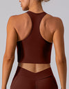 Square Neck Racerback Cropped Tank