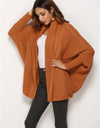 Open Front Batwing Sleeve Cardigan