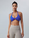 Twisted Halter Neck Active Bra