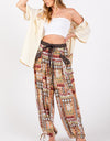 SAGE + FIG High-Rise Balloon Bohemian Print Pants