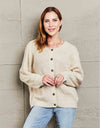 Button Down Rib-Knit Reversible Cardigan