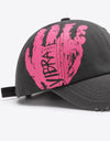 VIBRA Graphic Distressed Adjustable Baseball Cap