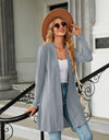 Long Sleeve Open Front Cardigan