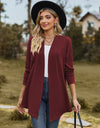 Open Front Long Sleeve Cardigan