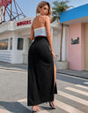 Slit Maxi Skirt