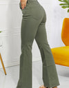 Zenana Clementine Full Size High-Rise Bootcut Jeans in Olive