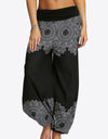 Oversized Printed Wide Leg Long Pants