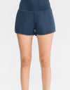 Wide Waistband Sports Shorts with Pockets