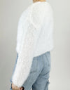 Tied Open Front Dropped Shoulder Cardigan