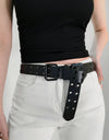 Grommet PU Leather Belt