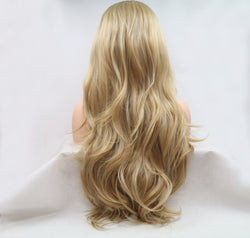 13*3" Lace Front Wigs Synthetic Long Wavy 24" 130% Density