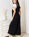 Double Take Full Size Wide Leg Overalls with Pockets