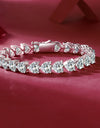 24 Carat Moissanite 925 Sterling Silver Heart Bracelet