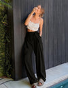 Tied High Waist Wide Leg Pants