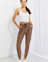 Leggings Depot Full Size Spotted Downtown Leopard Print Joggers