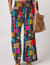 Printed High Waist Wide Leg Pants