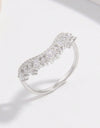 925 Sterling Silver Inlaid Zircon Ring