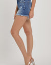 RISEN High Waist Ripped Denim Shorts