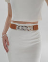 Chain Detail Elastic Belt
