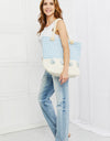 Justin Taylor Picnic Date Tassel Tote Bag