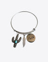 Multi-Charm Alloy Bracelet