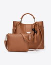 2-Piece PU Leather Bag Set