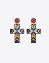 Cross Drop Earrings