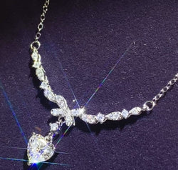 1 Carat 925 Sterling Silver Moissanite Necklace