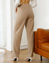 High Waist Straight Pants