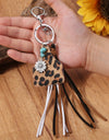 Turquoise Fringe Detail Key Chain