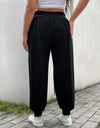 Plus Size Wide Waistband Joggers