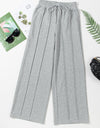 Drawstring Wide Leg Active Pants