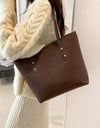 PU Leather Large Tote Bag