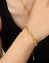 18K Gold-Plated Titanium Steel Bracelet