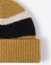 Tricolor Cuffed Knit Beanie