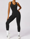 Cutout Racerback Active Jumpsuit