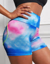 Wide Waistband High Waist Yoga Shorts