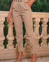 High Waist Cropped Pants