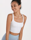 Crisscross Open Back Cropped Sports Cami