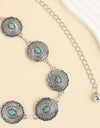 Vintage Turquoise Alloy Belt