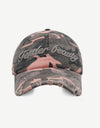 Letter Graphic Camouflage Cotton Hat