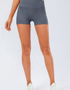 Slim Fit Wide Waistband Sports Shorts