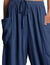 Full Size Pocketed Drawstring Wide Leg Pants