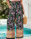 Printed High Waist Wide Leg Pants