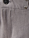 Pocketed Buttoned Straight Pants